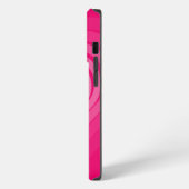 Rosa iPhone-Hülle mit Herzen und individuellem Nam iPhone Hülle (Linke Seite)