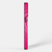 Rosa iPhone-Hülle mit Herzen und individuellem Nam iPhone Hülle (Rechte Seite)