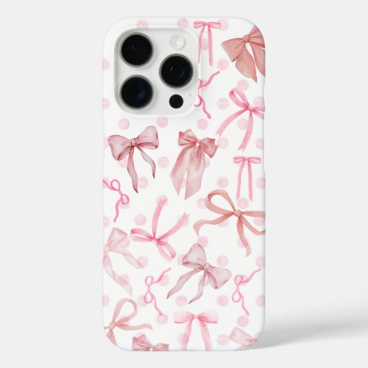 Rosa iPhone-Hülle mit Schleife Case-Mate iPhone Hülle (Rückseite)