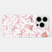 Rosa iPhone-Hülle mit Schleife Case-Mate iPhone Hülle (Rückseite (Horizontal))