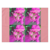 Rosa Iris Blume Tischdecken (Vorderseite (Horizontal))