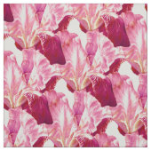 Rosa-Iris-Malerei botanischer Kunstmuster Stoff (Muster)