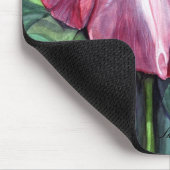 Rosa Iris Mousepad (Ecke)