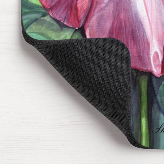 Rosa Iris Mousepad (Ecke)