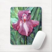 Rosa Iris Mousepad (Mit Mouse)