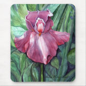 Rosa Iris Mousepad (Vorne)