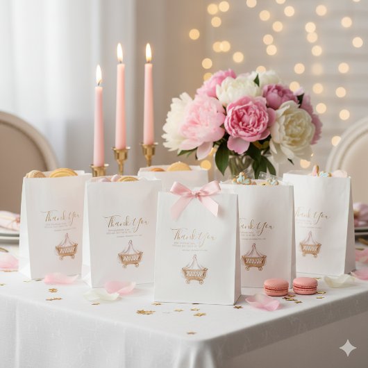 Rosa islamischer Aqiqah Baby-Mädchen-Geschenkbeute Geschenktütchen