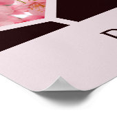 Rosa ist alles, was ich habe! 11 Bilder Hexagon Co Poster (Ecke)