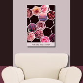 Rosa ist alles, was ich habe! 11 Bilder Hexagon Co Poster