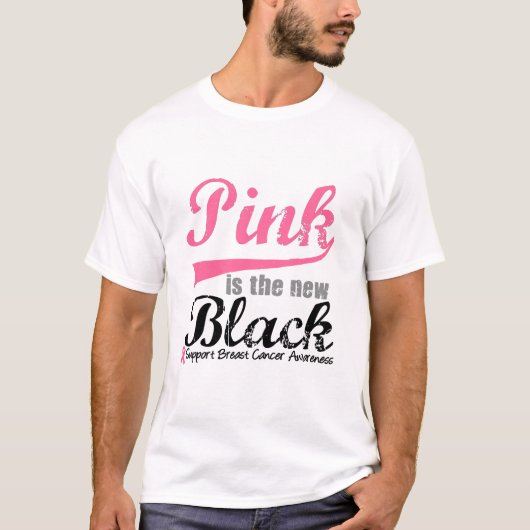 Rosa ist das neue Schwarze T-Shirt (Vorderseite)