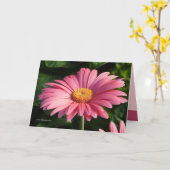 Rosa ist für die Liebe Karte (Gelbe Blume)