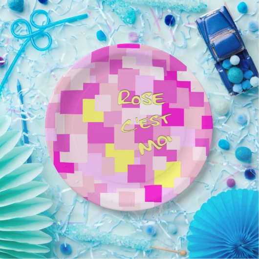 Rosa ist Me Dinner Plate Pappteller (Party)