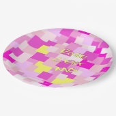 Rosa ist Me Dinner Plate Pappteller (Schrägansicht)