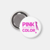 Rosa ist meine Lieblingsfarbe Magnet (Vorderseite/Rückseite)