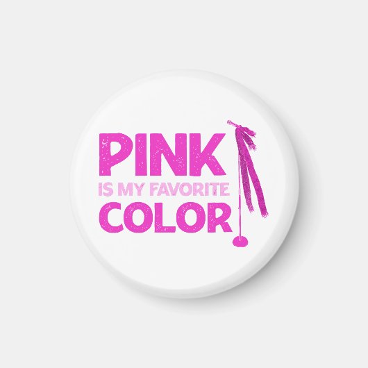 Rosa ist meine Lieblingsfarbe Magnet (Vorne)
