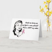 Rosa ist nicht meine Farbe! Karte (Gelbe Blume)