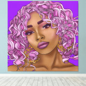 Rosa ist schön leinwanddruck (Insitu (Holzboden))