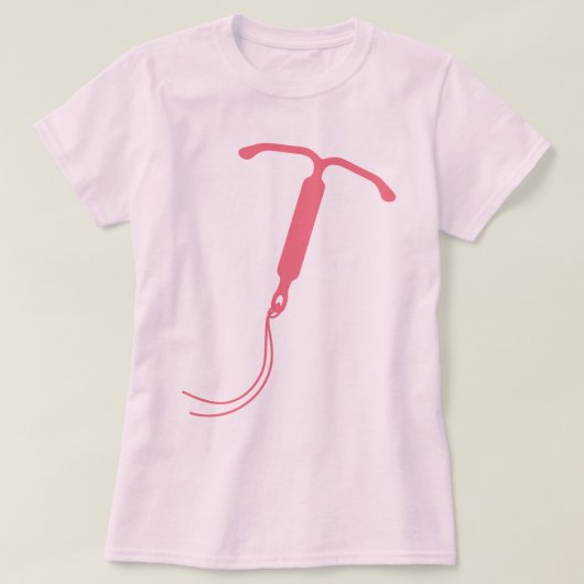 Rosa IUD Grafik T-Shirt (Design vorne)