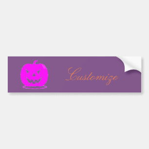 Rosa Jack oder Laterne Halloween Thunder_Cove Autoaufkleber