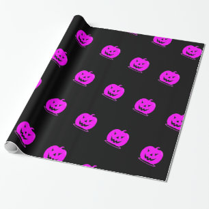 Rosa Jack oder Laterne Halloween Thunder_Cove Geschenkpapier