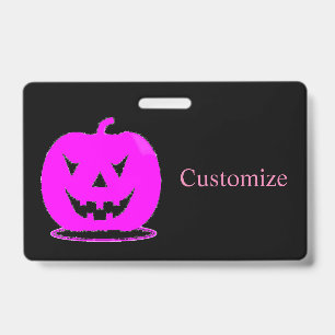 Rosa Jack o'lantern Halloween Thunder_Cove Ausweis