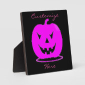Rosa Jack o'lantern Halloween Thunder_Cove Fotoplatte (Vorderseite)