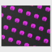 Rosa Jack o'lantern Halloween Thunder_Cove Geschenkpapier (Flach)