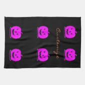 Rosa Jack o'lantern Halloween Thunder_Cove Handtuch (Horizontal)