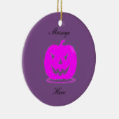 Rosa Jack o'lantern Halloween Thunder_Cove Keramik Ornament (Rechts)