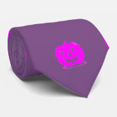 Rosa Jack o'lantern Halloween Thunder_Cove Krawatte (Gerollt)