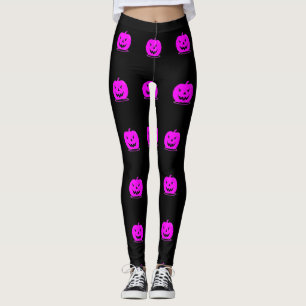 Rosa Jack o'lantern Halloween Thunder_Cove Leggings
