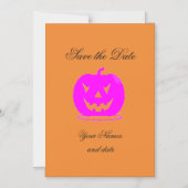 Rosa Jack o'lantern Halloween Thunder_Cove Magneteinladung (Vorderseite)