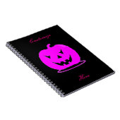 Rosa Jack o'lantern Halloween Thunder_Cove Notizblock (Rechte Seite)