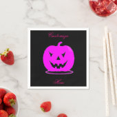 Rosa Jack o'lantern Halloween Thunder_Cove Serviette (Beispiel)