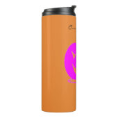 Rosa Jack o'lantern Halloween Thunder_Cove Thermosbecher (Nach links gedreht)