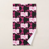 Rosa Japanisch Maneki-neko Badhandtuch Set (Handtuch)