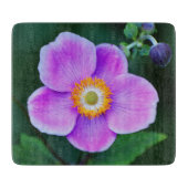 Rosa japanische Anemone-Bläserschneidplatte Schneidebrett (Vorderseite)