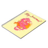 Rosa japanische Drache Notizblock (Linke Seite)