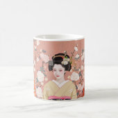 Rosa japanische Geisha-Kaffee-Tasse Kaffeetasse (Mittel)