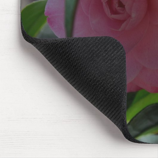 Rosa japanische Kamelie Mousepad (Ecke)