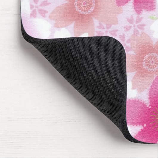Rosa Japanisches Blumenmousepad Mousepad (Ecke)