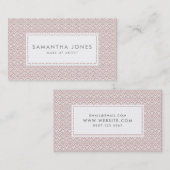 Rosa japanisches Muster Design Moderne bilden Küns Visitenkarte (Vorne/Hinten)