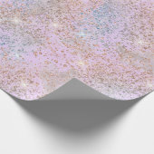 Rosa Jeden Anlaß Spritzer Glitzer Textur aussehen Geschenkpapier (Ecke)