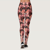 Rosa-Jester-Roboter-Dreiecke Leggings (Rückseite)