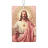 Rosa Jesus Air Freshener! Autolufterfrischer (Rückseite)
