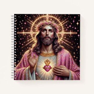 Rosa Jesus Notizbuch! Notizblock