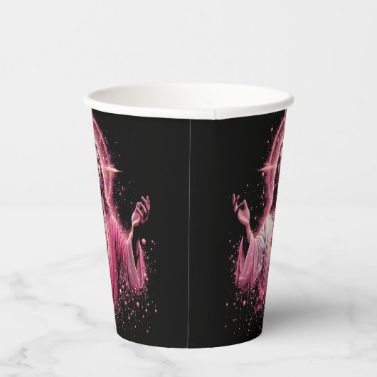 Rosa Jesus Papiertasse! Pappbecher (Rechts)