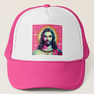 Rosa Jesus Trucker-Mütze! Truckerkappe