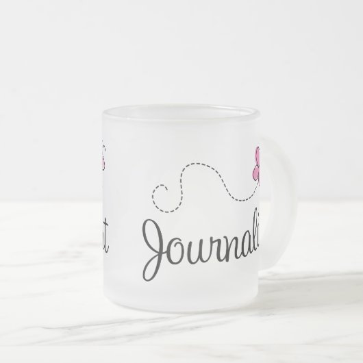 Rosa Journalist Mattglastasse (VorderseiteRechts)