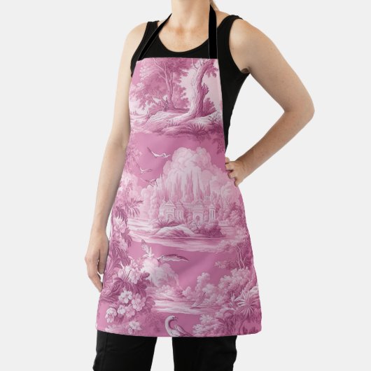 Rosa Jouy-Leinwand Schürze (InSitu)